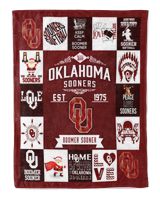 Oklahoma Softball- OU Blanket- Christmas Blanket- For Softball Fans- Championship Mindset Cozy Plush Fleece Blanket white 30x40in