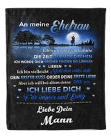 An meine ehefrau Cozy Plush Fleece Blanket white 30x40in