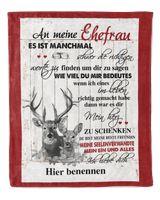 An meine Ehefrau Cozy Plush Fleece Blanket white 30x40in