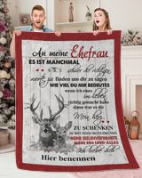 An meine Ehefrau Cozy Plush Fleece Blanket white 30x40in