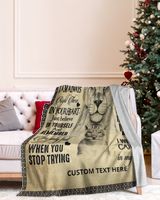 Personalized Custom To My Sister Never Feel That Alone No Matter Fleece Blanket TTH Cozy Plush Fleece Blanket