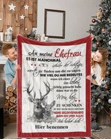 An meine Ehefrau Cozy Plush Fleece Blanket white 30x40in