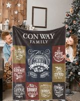 CONWAY BLANKET F1 Cozy Plush Fleece Blanket white 30x40in