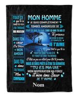 Mon Homme Cozy Plush Fleece Blanket white 30x40in