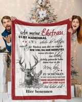 An meine Ehefrau Cozy Plush Fleece Blanket white 30x40in