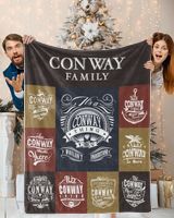 CONWAY BLANKET F1 Cozy Plush Fleece Blanket white 30x40in