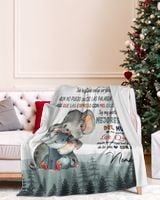 Hola mamá y papá Cozy Plush Fleece Blanket white 30x40in