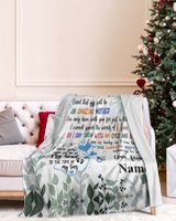 Hi Mommy Cozy Plush Fleece Blanket white 30x40in