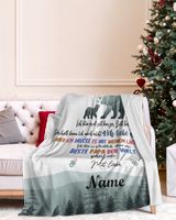 Hallo Papa Cozy Plush Fleece Blanket white 30x40in