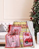 Valentine Blankets- Softball Gifts- Valentine Gifts- Valentine's day Cozy Plush Fleece Blanket white 30x40in
