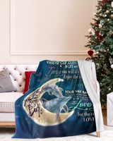 Dad to Son Cozy Plush Fleece Blanket white 30x40in