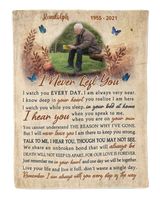Personalized Custom I Never Left You Memorial Sherpa Fleece Blanket FBL23 Cozy Plush Fleece Blanket white 30x40in