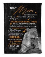 Special gift for your Mom Cozy Plush Fleece Blanket white 30x40in