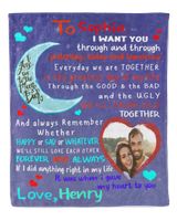 Special blanket for your lover - Personalized Cozy Plush Fleece Blanket white 30x40in