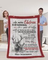 An meine Ehefrau Cozy Plush Fleece Blanket white 30x40in