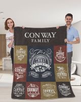 CONWAY BLANKET F1 Cozy Plush Fleece Blanket white 30x40in
