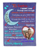 Special blanket for your lover - Personalized Cozy Plush Fleece Blanket white 30x40in
