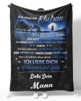An meine ehefrau Cozy Plush Fleece Blanket white 30x40in