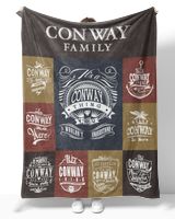 CONWAY BLANKET F1 Cozy Plush Fleece Blanket white 30x40in