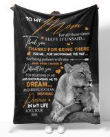 Special gift for your Mom Cozy Plush Fleece Blanket white 30x40in