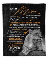 Special gift for your Mom Cozy Plush Fleece Blanket white 30x40in