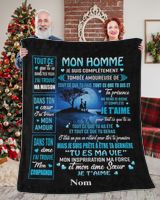 Mon Homme Cozy Plush Fleece Blanket white 30x40in