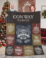 CONWAY BLANKET F1 Cozy Plush Fleece Blanket white 30x40in