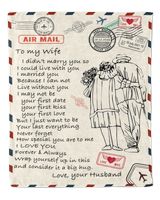 ETBK16 To My Wife I Married You Because I Can Not Live Without You Premium Mink Sherpa Blanket