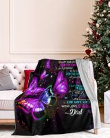 Perfect gift for your Daughter Fleece Premium Mink Sherpa Blanket white 50x60in