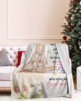 To My Mommy Blanket, Personalized Custom Blanket, Baby Girl Blanket, Name Blanket, Girl Blanket Gift, Baby Blanket, Kids Blanket, Personalized Gift, Custom Gift Premium Mink Sherpa Blanket white 50x60in