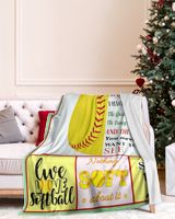 January Woman  Softball Blankets- Birthday Gifts- Softball Blankets- Softball Lovers Premium Mink Sherpa Blanket white 50x60in