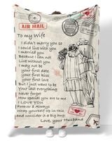 ETBK16 To My Wife I Married You Because I Can Not Live Without You Premium Mink Sherpa Blanket