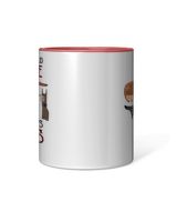 What a beautiful world people had hearts like dogs Accent Mug red-accent 11oz