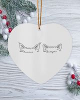 Wood Ornament - Heart Wood Ornament - Heart