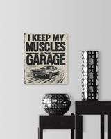 Muscle Car Garage Wall Art Ready To Hang Portrait Canvas