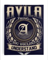 AVILA Ready To Hang Portrait Canvas navy 11x14in