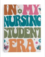 In my nursing student era shirt Ready To Hang Portrait Canvas white 11x14in