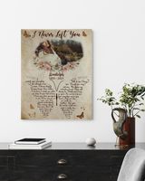 Personalized Custom I Never Left You Poem Butterfly Memorial Canvas Art FC62 Ready To Hang Portrait Canvas white 11x14in