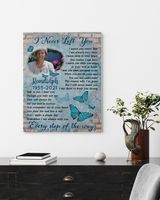 Personalized Custom I Never Left You Poem Butterfly Memorial Canvas Art FC63 Ready To Hang Portrait Canvas white 11x14in