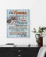 À ma Femme Ready To Hang Portrait Canvas white 11x14in