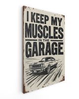Muscle Car Garage Wall Art Ready To Hang Portrait Canvas