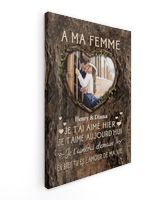 À ma Femme Ready To Hang Portrait Canvas white 11x14in