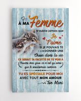 À ma Femme Ready To Hang Portrait Canvas white 11x14in