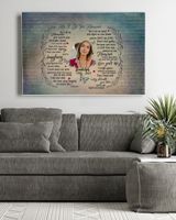 Personalized Custom As I Sit In Heaven Poem Butterfly Memorial Canvas Art FC43 Ready To Hang Landscape Canvas white 14x11in