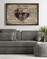 Mon Homme Ready To Hang Landscape Canvas white 14x11in