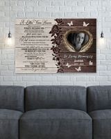 Personalized Custom A Letter From Heaven Memorial Canvas Art FC79 Ready To Hang Landscape Canvas white 14x11in