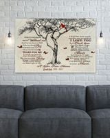 Personalized Custom A Letter From Heaven Memorial Canvas Art FC81 Ready To Hang Landscape Canvas white 14x11in