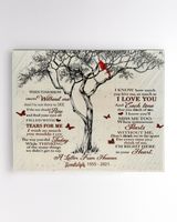 Personalized Custom A Letter From Heaven Memorial Canvas Art FC81 Ready To Hang Landscape Canvas white 14x11in