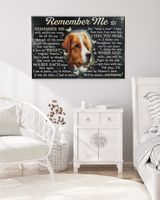 Personalized Custom Remember Me Dog Cat Pet Memorial Canvas Art Poster DC22 Ready To Hang Landscape Canvas white 14x11in