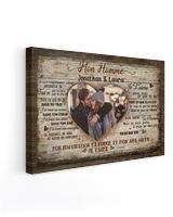 Mon Homme Ready To Hang Landscape Canvas white 14x11in
